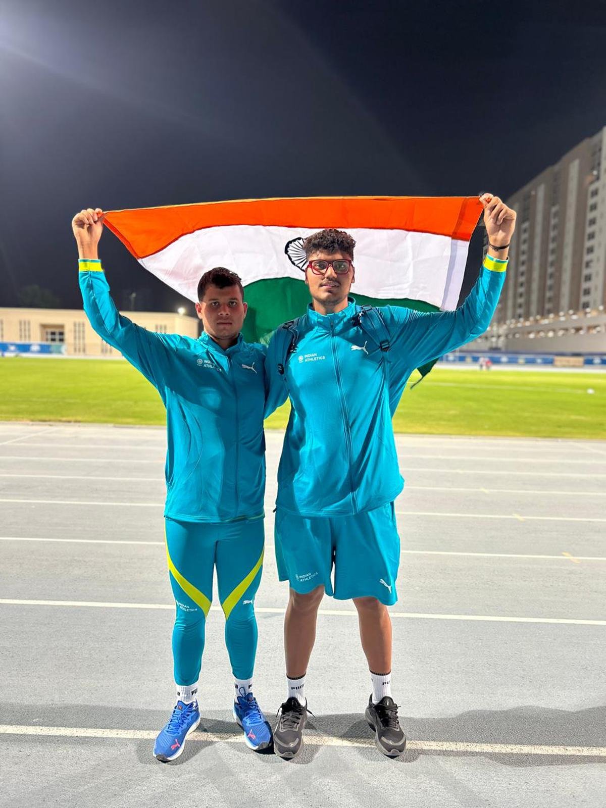 Harshit won the men’s hammer throw gold while his teammate Prateek took the bronze. 