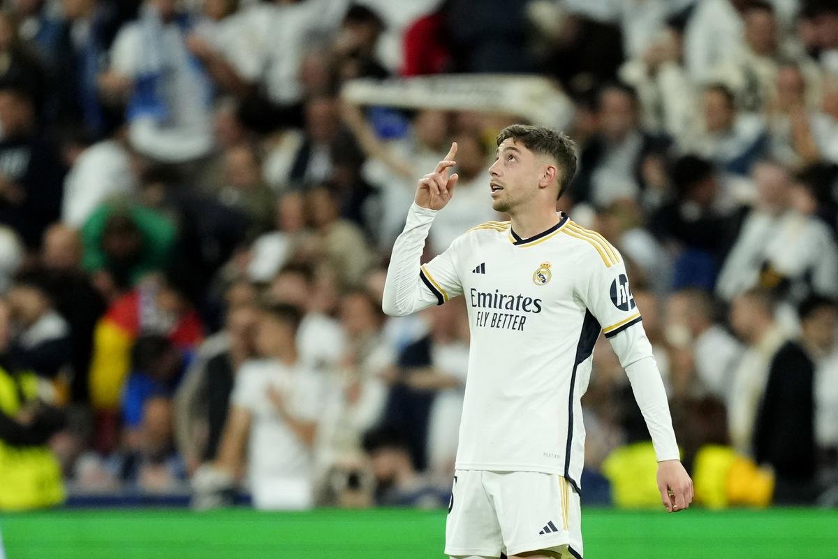 No one has played more minutes for Real Madrid this season in the league than Federico Valverde.