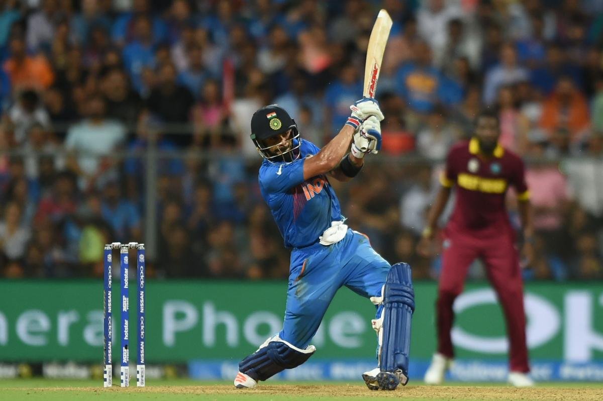 Determined to succeed: Virat Kohli has repeatedly faced criticism for his strike-rate in T20s, despite delivering high scores. However, changes in -batting strategy — such as the slog-sweep against spinners — bore fruit during Royal Challengers Bengaluru’s late resurgence this IPL.