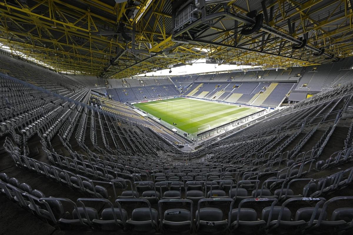 The BVB Stadion Dortmund.