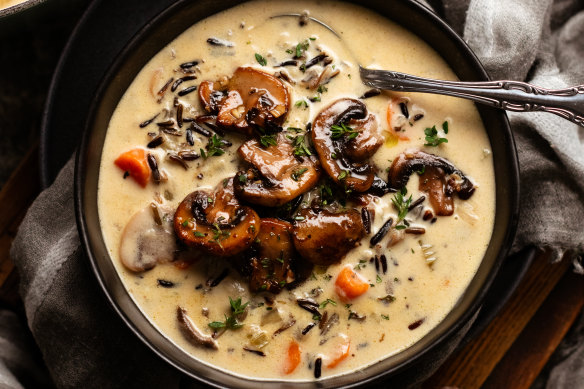 This mushroom soup features in RecipeTin Eats’ second cookbook, Tonight.