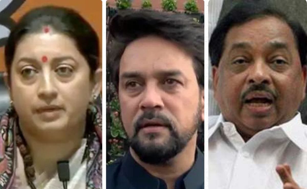 Smriti Irani, Anurag Thakur, Narayan Rane Not In Modi 3.0 Cabinet