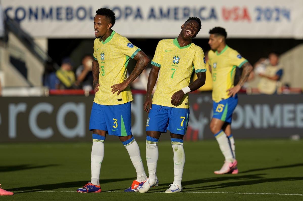 Brazil vs Colombia highlights matchin pictures, Copa America 2024 BRA